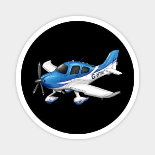 Cirrus SR22 Cartoon Design HTML Magnet